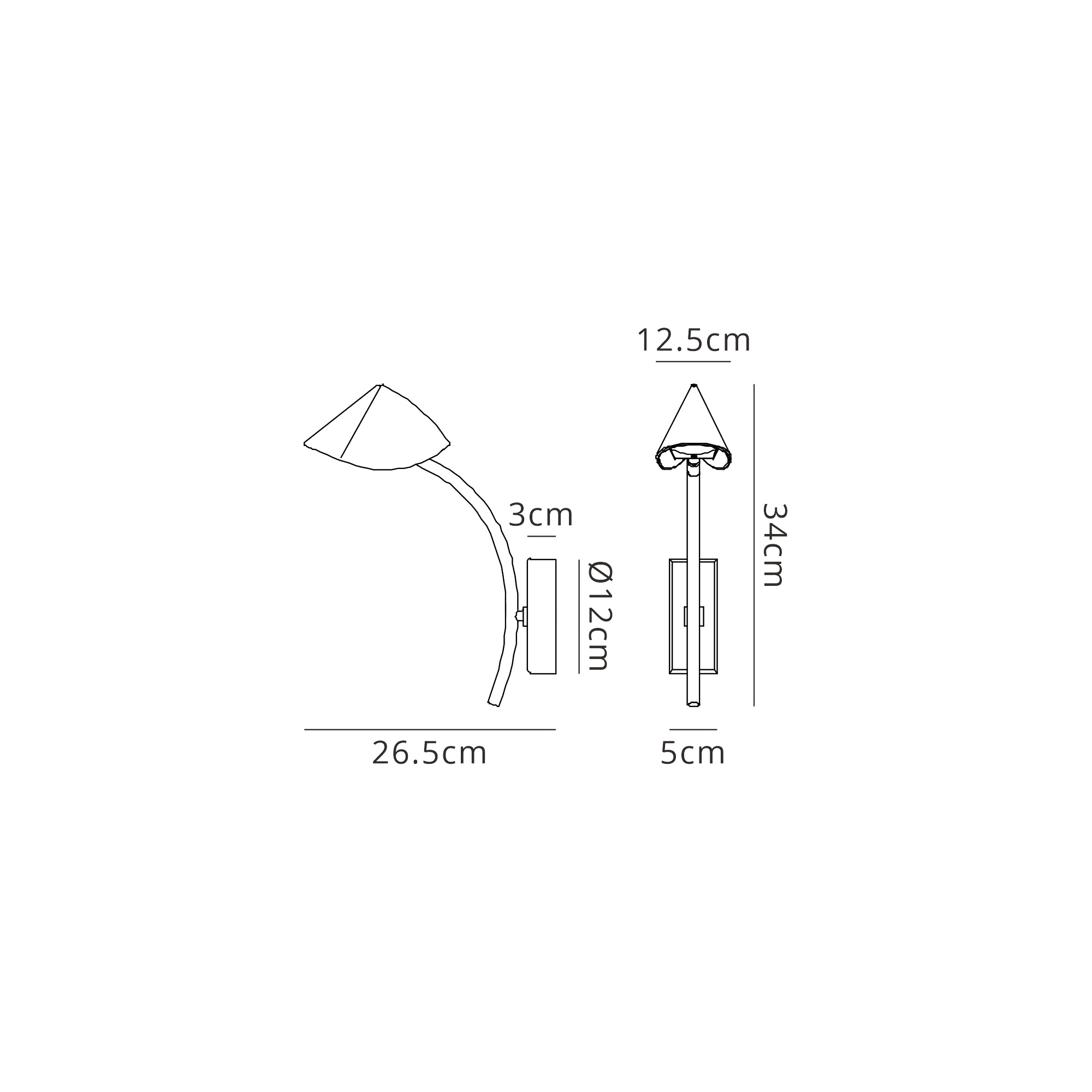 Capuccina White Wall Lights Mantra Armed Wall Lights